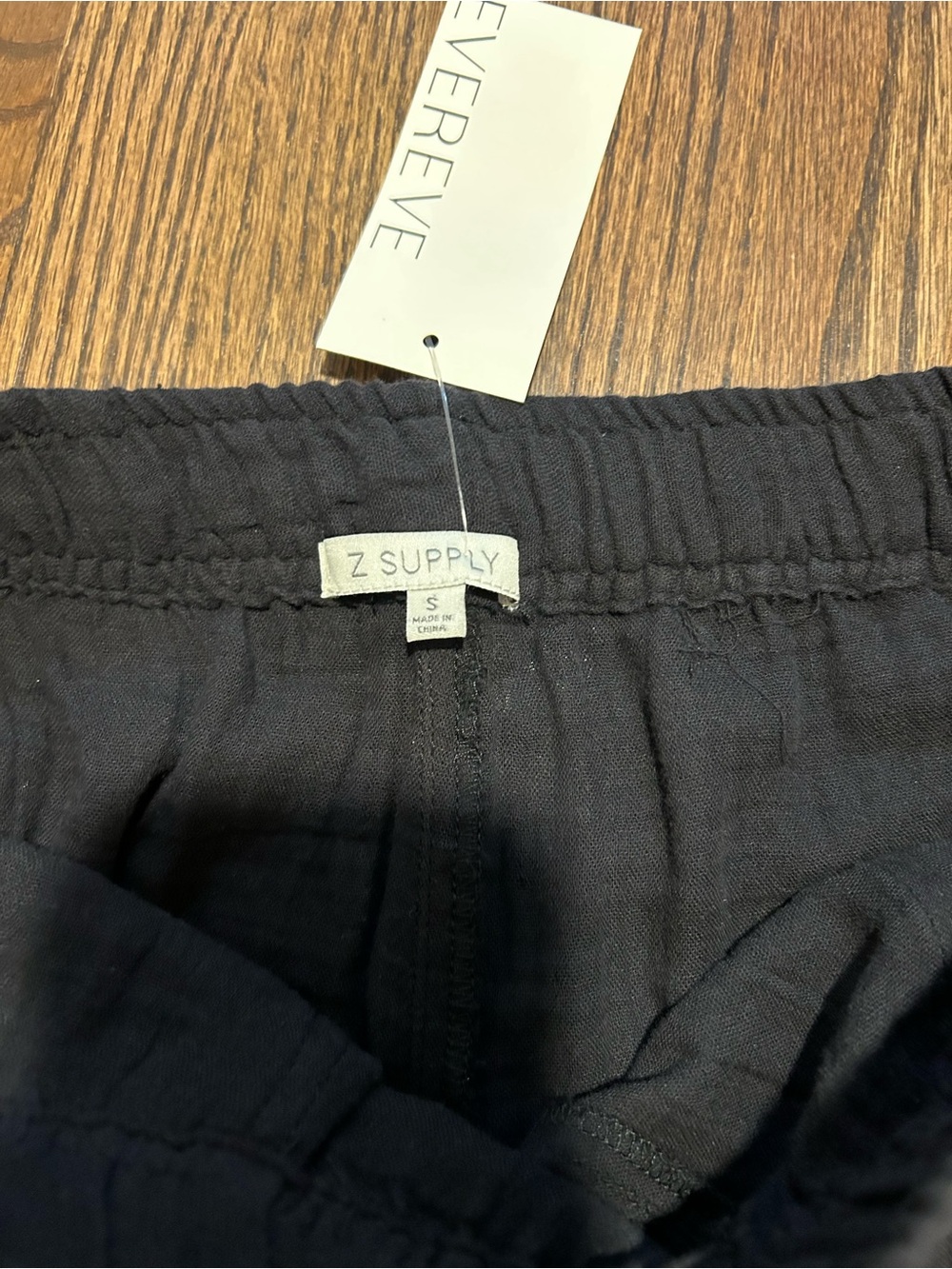 NWT Z Supply Hailey Gauze Pant Black Size Small 100% Cotton Pull On - Picture 4 of 8